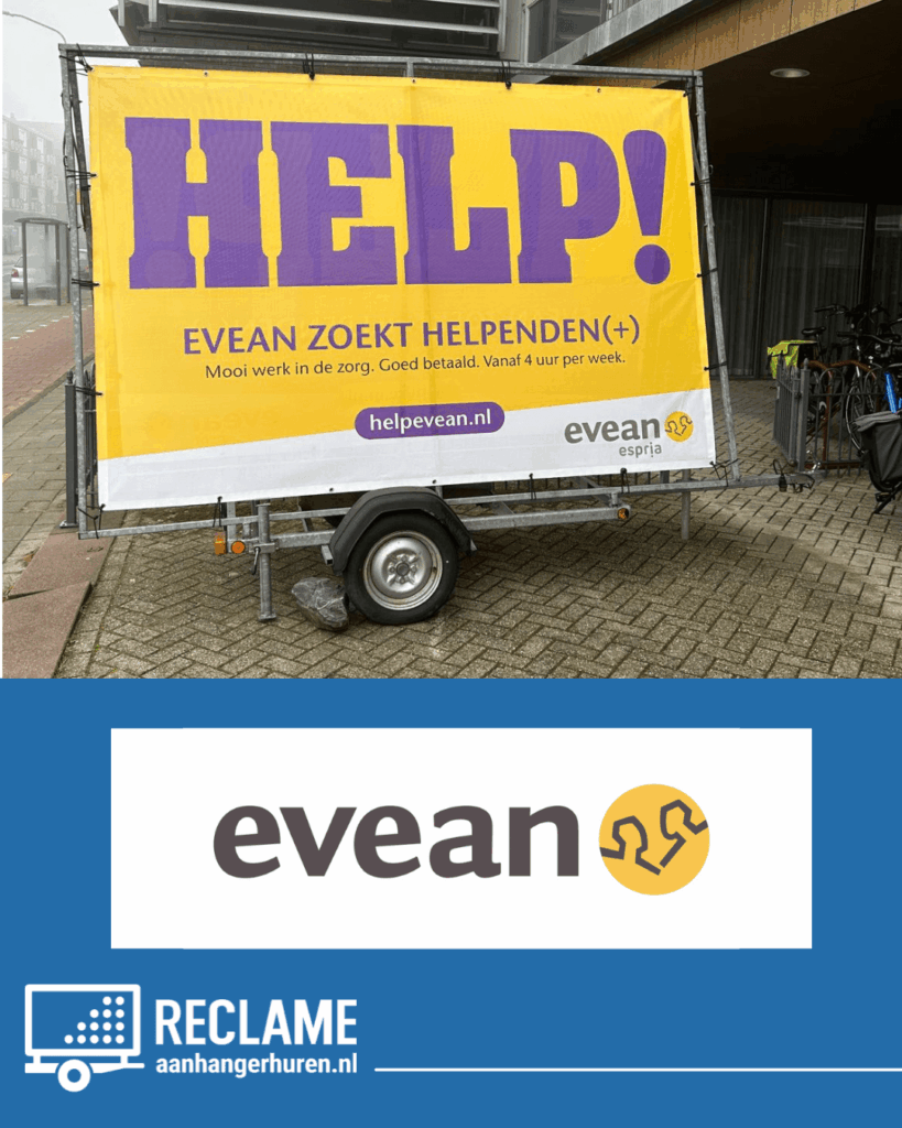 reclameaanhangerhuren Evean